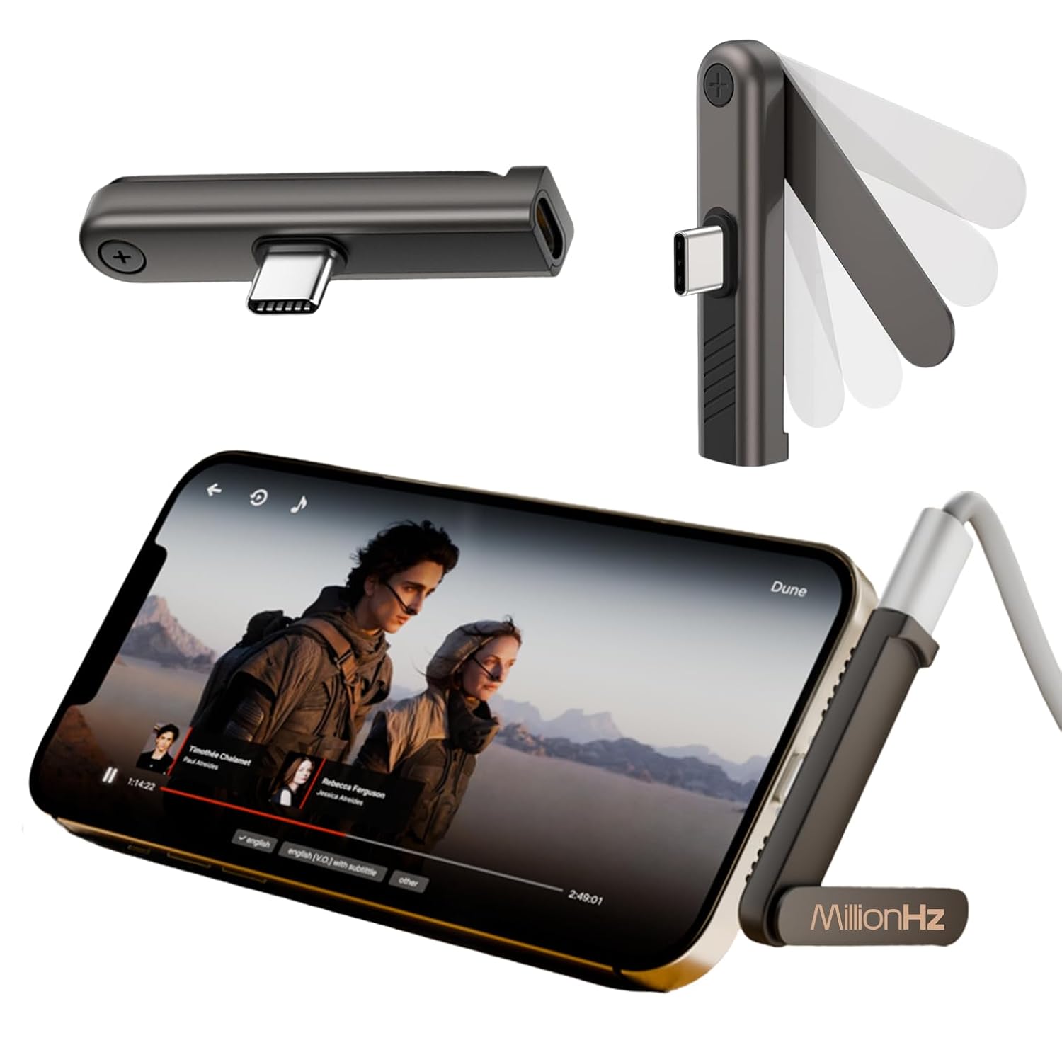 Flexible Adaptor with Folding Stand