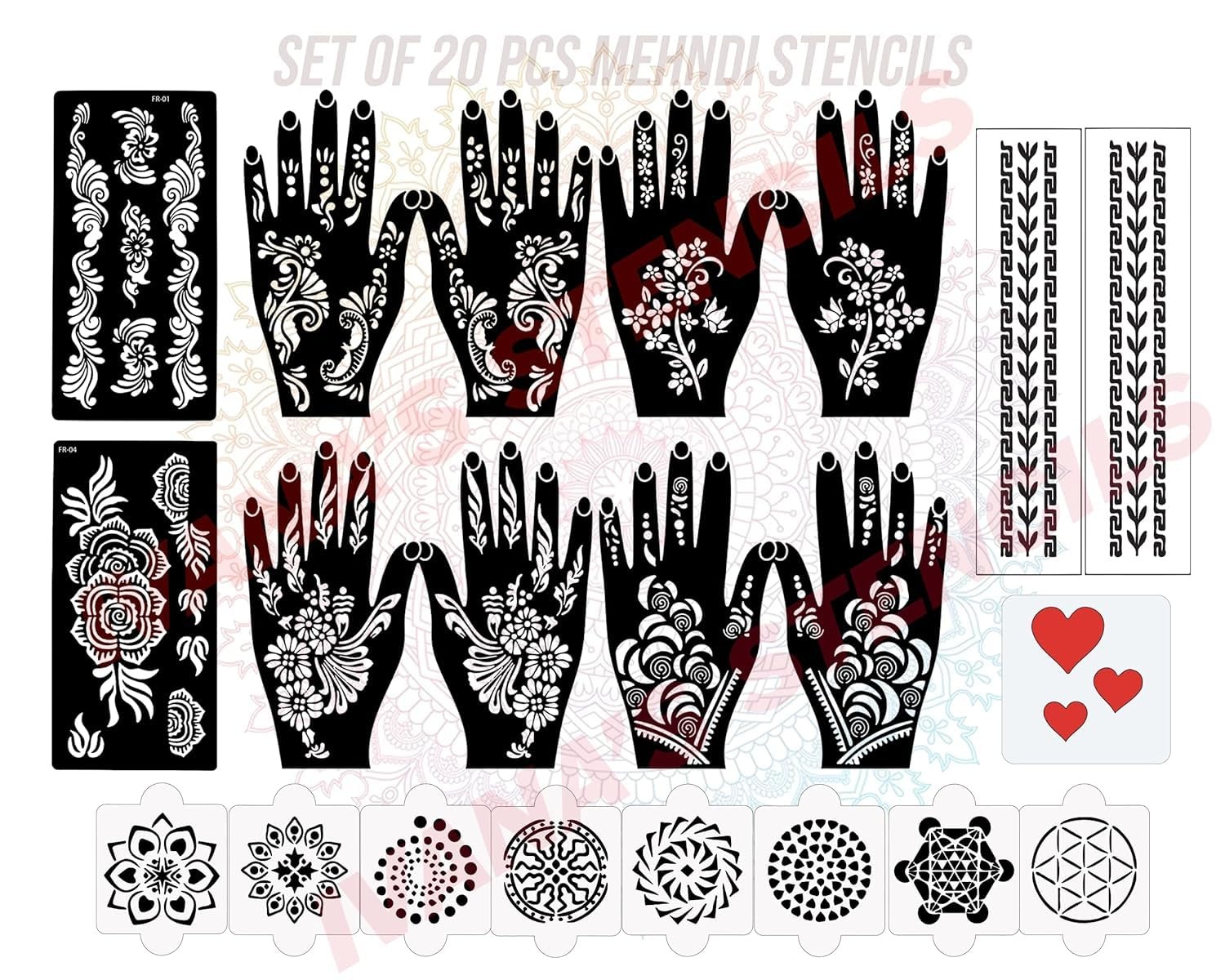 Mehendi Stencils